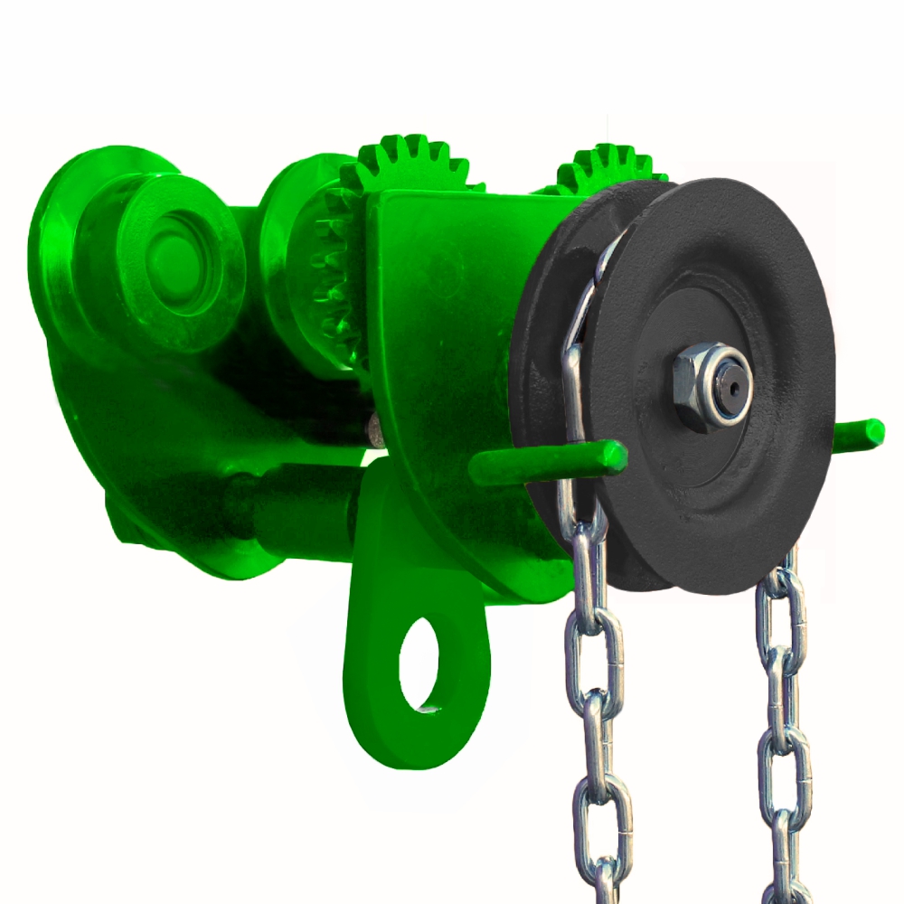 Тележка для ручных талей с цепным приводом HITCH TR100, 1 т, 3 м